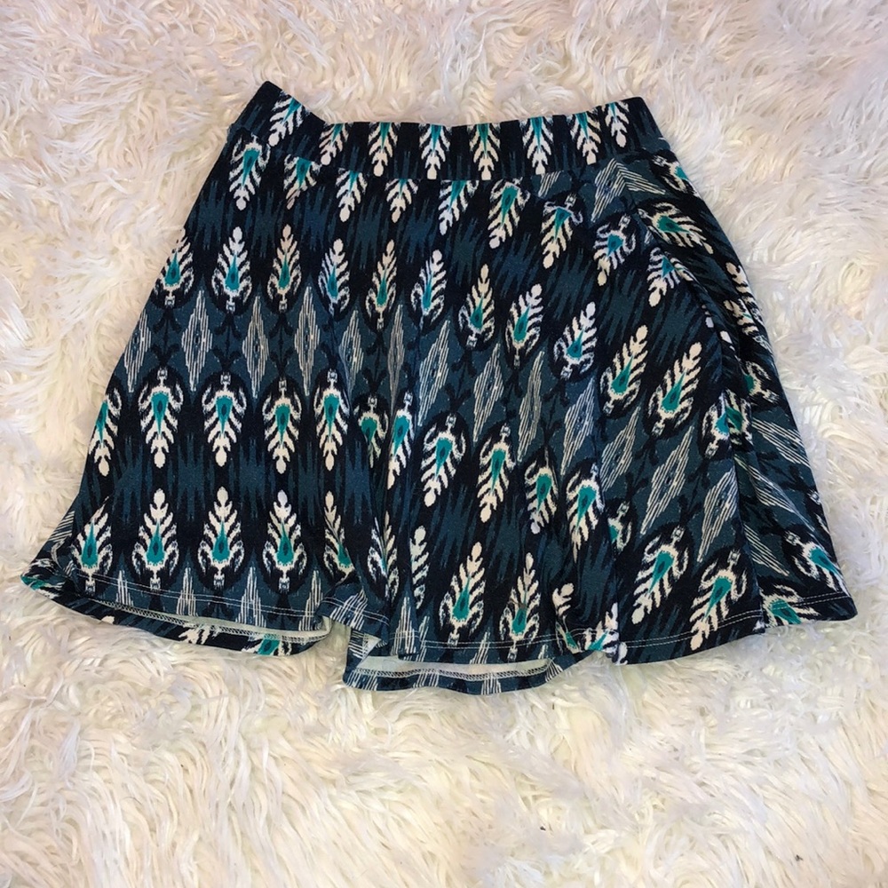 Aeropostale Peacock feather design Skirt